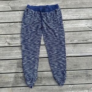 Almost Famous Blue‎ & white sweatpants with elastic waistband